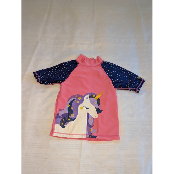 Uv Skinz Other - UV Skinz Girls Ratguard Swim Unicorn Pink Purple T Shirt